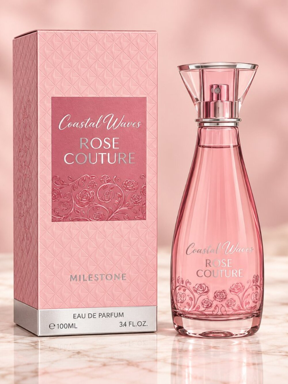 Milestone Coastal Waves Rose Couture EDP for Women 3.4 oz / 100 ml